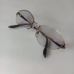 最終価格)Roberta.di.CamerinoオーバルTiナイロ一ル度無メガネ