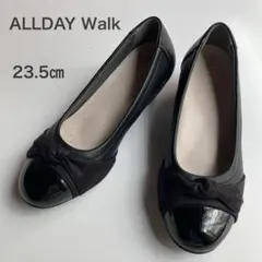 アキレス　ALLDAY Walk パンプス　ラウンドトゥ　リボン　23.5cmのサムネイル
