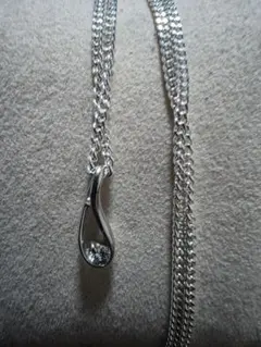 プラチナ　ダイヤ　ネックレス　Silver925 pt900 0.10ct