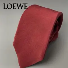 【訳有】ビンテージ 希少 ロエベ LOEWE ボルドー シルクネクタイ プリントのサムネイル