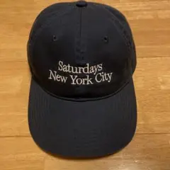 新品Saturdays New York City キャップ ネイビー