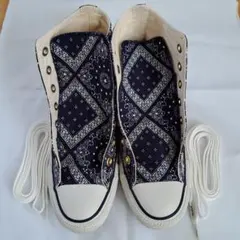 X-girl CONVERSEペイズリー柄ハイカットスニーカー