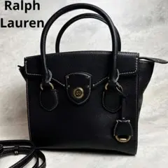 【極美品】 Ralph Laure 2way リッキー ハンドバッグ ブラック