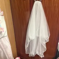 ホワイトチュールウェディングベール