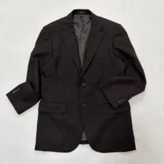 REGAL/ウール100/ストライプ/テーラードジャケット/肩パッド/2B/茶系