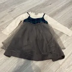 プティマイン　ワンピース　チュニック　100 チェック柄