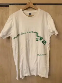 グラニフ ホワイトTシャツ ペイントチューブ 行列 グラフィック