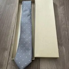 P.S.FA ネクタイ グレー ドット柄のサムネイル