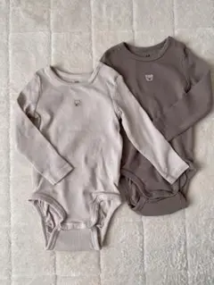 H&M 長袖ボディスーツ 4-6ヶ月 2枚セット