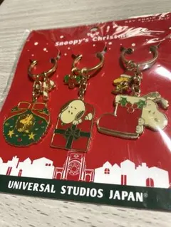 USJ 限定 2016年スヌーピー クリスマス キーホルダー