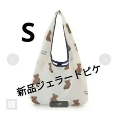 完売　ジェラートピケ ベア柄 エコバッグ くま　S　3190円