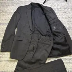 【美品】SUIT SELECT ビジネススーツ Y5 ダークグレー