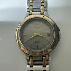 シ*ン様 SEIKO Solar 時計 シルバー/ゴールド