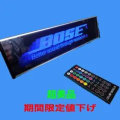美品　BOSE ポーズ　ネオン　LED サインランプ　リモコン付　音センサー付