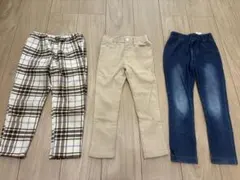 キッズ パンツ 110 3点セット プティマイン　ブリーズ　S&H トレーナーに
