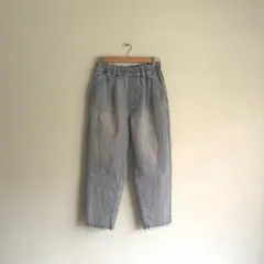 【極美品】ライトブルーデニムパンツ　ウエストゴム