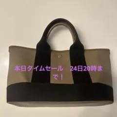 カーキ トートバッグ