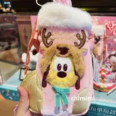 上海ディズニー　クリスマス　プルートステンレスボトル　水筒カバーセット