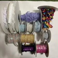 レース スパンコール ハンドメイド 12点 まとめ