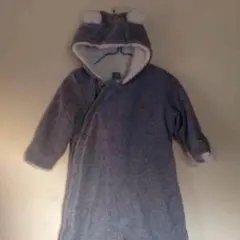 新品 baby Gap くま耳フード フリースジャンプスーツ カバーオール 70
