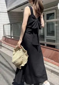 ナイスクラップ バッグリボンワンピース ワンピース ワインレッド リボン 可愛い