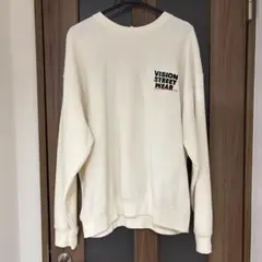 VISION STREET WEAR トレーナー クリーム色