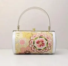花柄刺繍 和装用バッグ 中型