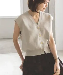 ノーブルNoble CO/PE ニットベスト Noble（ノーブル）の「CO/PE ニットベスト（ベスト）」 - WEAR