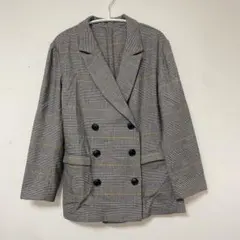 SENSE OF PLACE チェック柄ダブルブレストジャケット