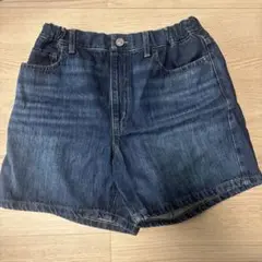 （未使用）UNIQLO GIRLS デニムショートパンツ 160