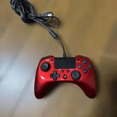 HORI PS4コントローラー 赤 有線