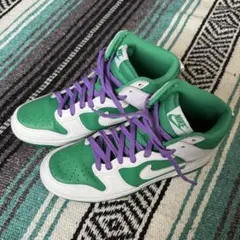 NIKE DUNK スニーカー グリーン×ホワイトのサムネイル