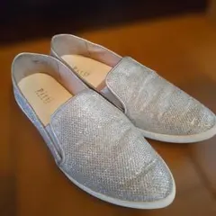 Pitti シルバー フラットシューズ 23.0cm