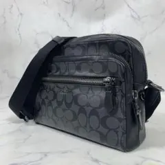 2605-230｜コーチ シグネチャー ショルダーバッグ ブラック | Mercari