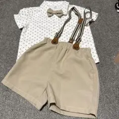 フォーマルシャツとショートパンツセット