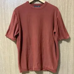 NANO UNIVERSE サマーニット　半袖　オレンジ　Lサイズ