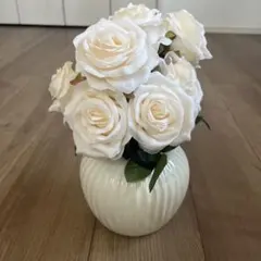 造花 アートフラワー バラ 花瓶セット