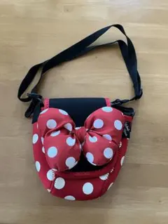 ミニーちゃん 一眼レフ用カメラケース ドットリボン付き ディズニー