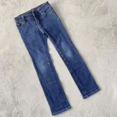 ダークブルー　デニムパンツ ジーパン　アースマジック