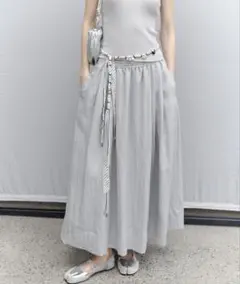 lig. リグドット　ボリュームスカート グレー M Lig. リグドット シアーボリュームスカート ブラックM - メルカリ