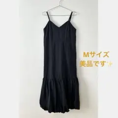 バルーン　ロングキャミワンピース　M