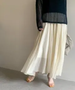 Whim Gazette シルクローンスカート美品