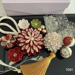 つまみ細工　髪飾り　成人式　七五三　卒業式　袴　結婚式　1061