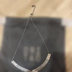 【新品未使用】波型シルバーネックレス