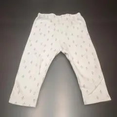 UNIQLOツリー柄フリースレギンス 薄い水色　80