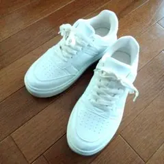 GU ホワイト ボリュームソールコート スニーカー Mサイズ 23.5