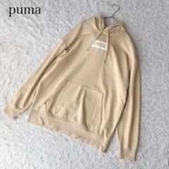 【M】puma プーマ　スウェット　パーカー　センターロゴ　プルオーバー