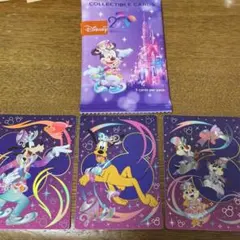 香港ディズニー20周年 コレクタブルカード　プルート、グーフィー、チップ&デール