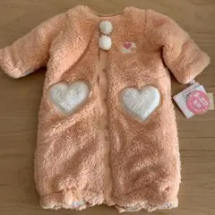 新品未使用　モコモコロンパース　50-70㎝　CROISSANCE BEBE