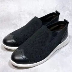☆美品☆【ヒミコ】 ニット スリッポン (22.5) 軽量 メッシュ ブラックのサムネイル